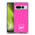 Arsenal FC Crest Patterns Pink Soft Gel Case for Google Pixel 7 Pro
