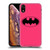 Batman DC Comics Logos Pink Soft Gel Case for Apple iPhone XR