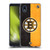 NHL Boston Bruins Half Distressed Soft Gel Case for Samsung Galaxy A01 Core (2020)