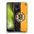NHL Boston Bruins Half Distressed Soft Gel Case for Samsung Galaxy A12 (2020)