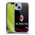 AC Milan Crest Patterns Curved Soft Gel Case for Apple iPhone 14