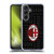 AC Milan Crest Patterns Red And Grey Soft Gel Case for Samsung Galaxy S24 FE & MagSafe