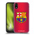 FC Barcelona Crest Halftone Soft Gel Case for Apple iPhone XR