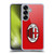 AC Milan Crest Full Colour Red Soft Gel Case for Samsung Galaxy S25+ & MagSafe