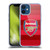 Arsenal FC Crest 2 Training Red Soft Gel Case for Apple iPhone 12 Mini & MagSafe