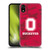 Ohio State University Logo Red Camou Soft Gel Case for Apple iPhone XR