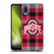 Ohio State University Logo Plaid Soft Gel Case for Samsung Galaxy A02/M02 (2021)