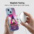 Peanuts Snoopy Space Cowboy Nebula Triangle Soft Gel Case for Apple iPhone 13 Mini & MagSafe
