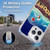 Peanuts Snoopy Space Cowboy Nebula Fly Balloon Soft Gel Case for Apple iPhone 15 Pro Max & MagSafe