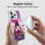 Peanuts Snoopy Space Cowboy Nebula Triangle Soft Gel Case for Apple iPhone 15 Pro & MagSafe