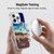 Peanuts Snoopy Space Cowboy Nebula Fly Balloon Soft Gel Case for Apple iPhone 16 Pro Max & MagSafe
