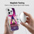 Peanuts Snoopy Space Cowboy Nebula Triangle Soft Gel Case for Apple iPhone 16 Pro Max & MagSafe