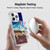 Peanuts Snoopy Space Cowboy Nebula Fly Balloon Soft Gel Case for Apple iPhone 16 Pro & MagSafe