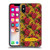 Frida Kahlo Red Florals Pattern Soft Gel Case for Apple iPhone X / iPhone XS & MagSafe