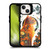 JK Stewart Art Collection Orange Cat Sitting BLACK SHOCKPROOF BUMPER CASE COMPATIBLE WITH Apple iPhone 14 & MAGSAFE