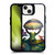 JK Stewart Art Collection Frog With Umbrella BLACK SHOCKPROOF BUMPER CASE COMPATIBLE WITH Apple iPhone 14 Plus & MAGSAFE