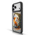JK Stewart Art Collection Fox On Crescent Moon BLACK SHOCKPROOF BUMPER CASE COMPATIBLE WITH Apple iPhone 16 Pro & MAGSAFE