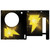 Black Adam Graphic Art Lightning Logo Game Console Wrap Case Cover for Microsoft Xbox Series S Console