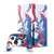 Crystal Palace FC Logo Art Marble Game Console Wrap and Game Controller Skin Bundle for Microsoft Series X Console & Controller