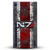 EA Bioware Mass Effect Graphics N7 Logo Distressed Game Console Wrap and Game Controller Skin Bundle for Microsoft Series X Console & Controller