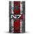 EA Bioware Mass Effect Graphics N7 Logo Distressed Game Console Wrap and Game Controller Skin Bundle for Microsoft Series X Console & Controller