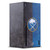 NHL Buffalo Sabres Half Distressed Game Console Wrap and Game Controller Skin Bundle for Microsoft Series X Console & Controller