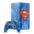 Superman DC Comics Logos And Comic Book Collage Game Console Wrap and Game Controller Skin Bundle for Microsoft Series X Console & Controller