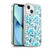Micklyn Le Feuvre Patterns 2 Dusty Pink White And Teal Elephant Soft Gel Case for Apple iPhone 13