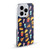 Micklyn Le Feuvre Patterns 2 Fast Food On Navy Soft Gel Case for Apple iPhone 14
