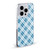 PLdesign Christmas Light Blue Tartan Soft Gel Case for Apple iPhone 15 Pro & MagSafe