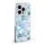 Micklyn Le Feuvre Marble Patterns Ice Blue And Jade Stone And Hexagon Tiles Soft Gel Case for Apple iPhone 15 Pro Max & MagSafe