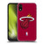 NBA Miami Heat Logo Red Soft Gel Case for Apple iPhone XR