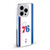 NBA Philadelphia 76ers Logo White Design Soft Gel Case for Apple iPhone 17