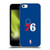 NBA Philadelphia 76ers Logo Blue Soft Gel Case for Apple iPhone 5c