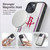 NBA Houston Rockets Logo White Design Gel Armour Case For Apple iPhone 15