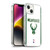 NBA Milwaukee Bucks Logo White Design Soft Gel Case for Apple iPhone 14 Plus & MagSafe