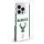 NBA Milwaukee Bucks Logo White Design Soft Gel Case for Apple iPhone 15 Pro Max & MagSafe