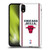 NBA Chicago Bulls Logo White Design Soft Gel Case for Apple iPhone XR
