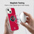 NBA Houston Rockets Logo Red Soft Gel Case for Apple iPhone 14 Plus & MagSafe