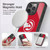 NBA Atlanta Hawks Logo Red Gel Armour Case For Apple iPhone 15 Pro