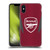Arsenal FC Training Patterns Burgundy Soft Gel Case for Apple iPhone X / iPhone XS & MagSafe