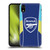 Arsenal FC Training Patterns Blue Yellow Soft Gel Case for Apple iPhone XR