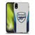 Arsenal FC Training Patterns Grey Soft Gel Case for Apple iPhone XR