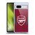 Arsenal FC Training Patterns Burgundy Soft Gel Case for Google Pixel 7a