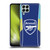 Arsenal FC Training Patterns Blue Yellow Soft Gel Case for Samsung Galaxy M33 (2022)