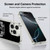 NBA San Antonio Spurs Logo Black Soft Gel Case for Apple iPhone 16 Pro Max & MagSafe