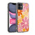 Kierkegaard Design Studio Retro Abstract Patterns Pink Orange Thulian Flowers Soft Gel Case for Apple iPhone 11