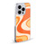 Kierkegaard Design Studio Retro Abstract Patterns Tangerine Wave Machine Soft Gel Case for Apple iPhone 12 / iPhone 12 Pro & MagSafe