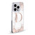 Nature Magick Rose Gold Marble Monogram Letter D Soft Gel Case for Apple iPhone 14