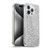PLdesign Glitter Sparkles Silver Soft Gel Case for Apple iPhone 15 Pro Max & MagSafe